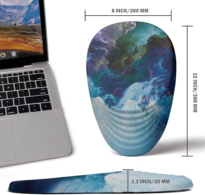 Ergonomic Mouse Pad with Wrist Rest Support, Mousepad Relief Carpal Tunnel Pain - Image 4