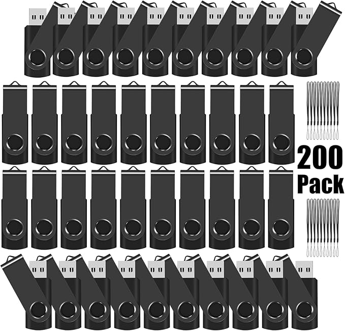 EASTBULL USB Flash Drive Bulk 2GB 200 Pack by EASTBULL
