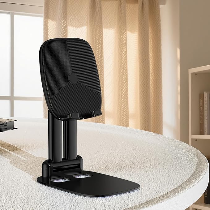 DEERLAMN Cell Phone Stand for Desk, Height Adjustable Cell Phone Holder - Image 2