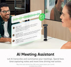 Insta360 Wave - AI Speakerphone, Voice Recorder, 8 Noise-Canceling Mics - Image 5