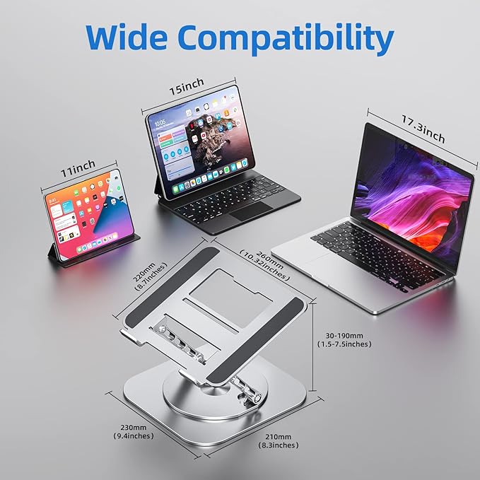 Adjustable Laptop Stand for Desk, Ergonomic Riser - Image 6