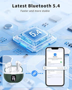 XIAOWTEK Wireless Earbuds, 2026 Bluetooth 5.4 Headphones Bass Stereo Ear Buds - Image 4