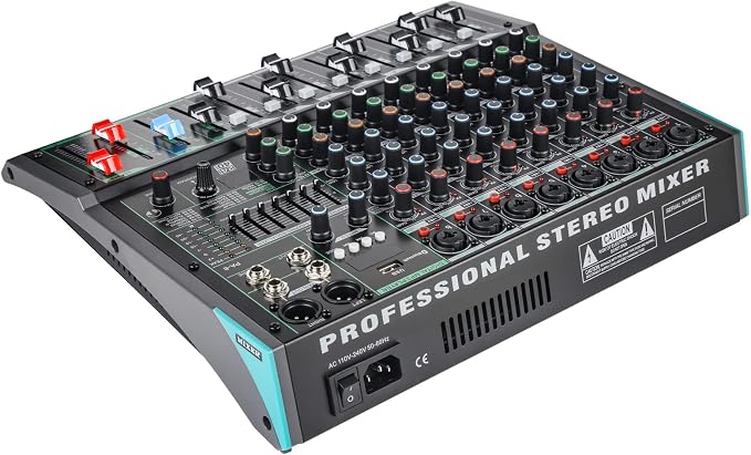 8 Channel Dj Mixer, Dj Board for Pa Stage systems - Image 7