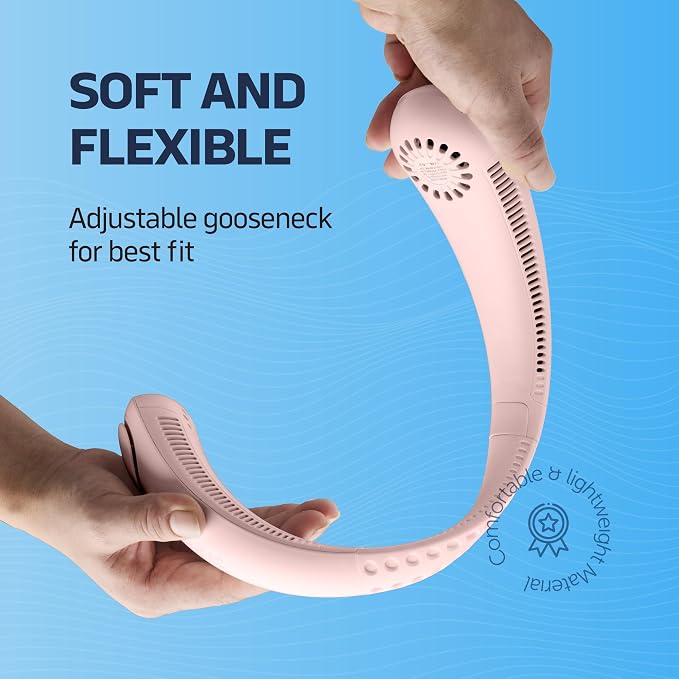 Portable Neck Fan -3 Speed Rechargeable Bladeless Neck Cooler, Personal Neck Fan - Image 6