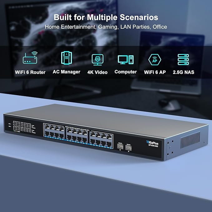 26 Port 2.5Gb Unmanaged Ethernet Switch - Image 4