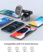 APPS2Car Magnetic Phone Mount, Dashboard Windshield Suction Cup Car Phone - Image 5