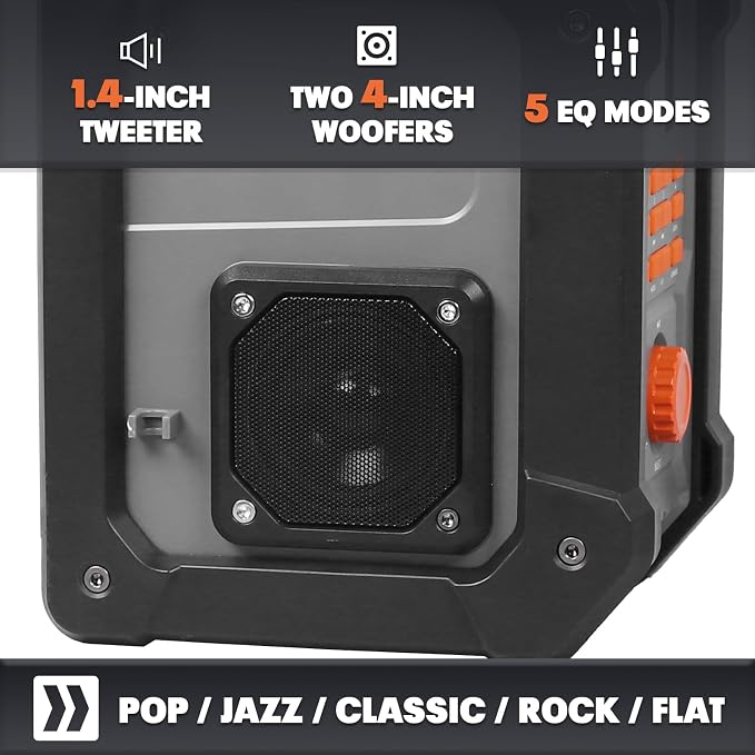 Mellif Jobsite Radio Speaker Compatible - Image 4