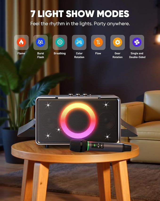 GFEEN Portable Bluetooth Speaker: 100W, 15H Playtime, Wireless Speakers - Image 5