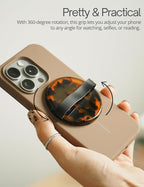 Heesch Magnetic Ring for Phone Case Loopy Brown Phone Grip Strap Holder for - Image 4