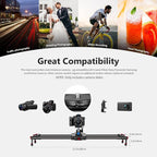 NEEWER 31.5"/80cm Motorized Camera Slider, App Wireless Control Carbon Fiber - Image 5