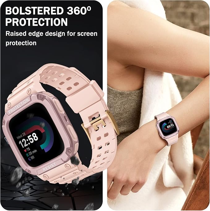 FINTIE Bands with Case Compatible with Fitbit Versa 4/3/2/1/Versa Lite/Fitbit - Image 4