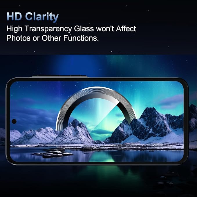 Korecase for Galaxy S25 Camera Lens Protector, 9H Tempered Glass Anti Scratch - Image 6