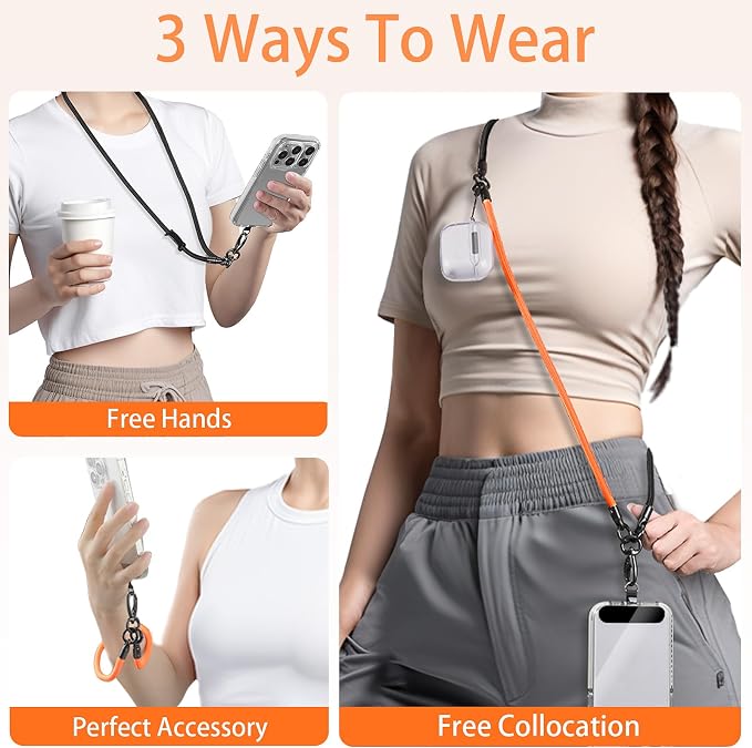 Cell Phone Lanyard, Crossbody Strap, Neck Holder & Wrist Lanyard 3-in-1 - Image 5