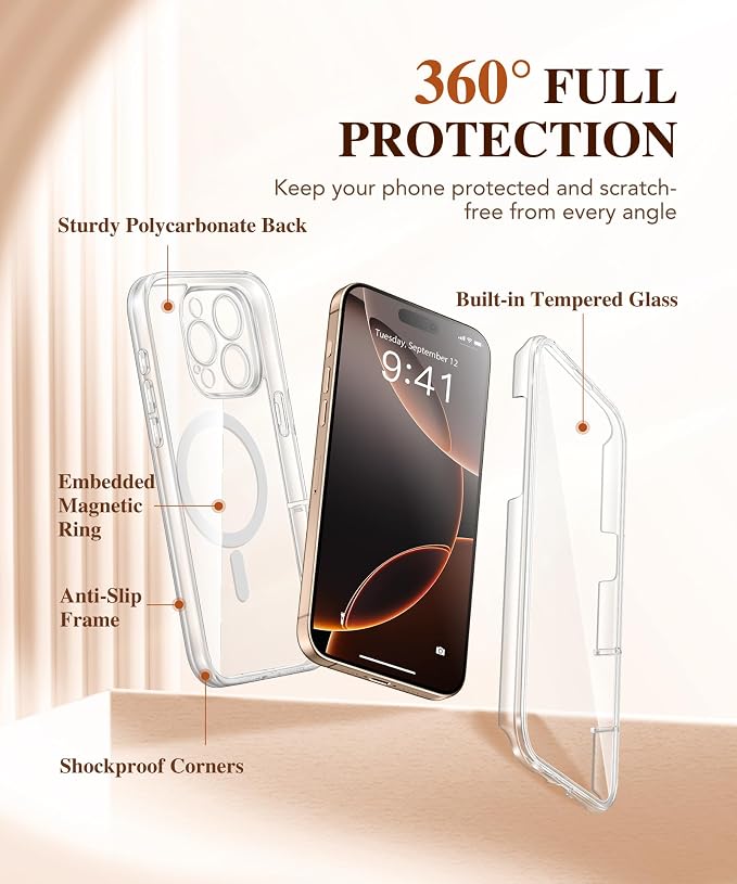 BERFY Magnetic for iPhone 16 Pro Case, Compatible - Image 3
