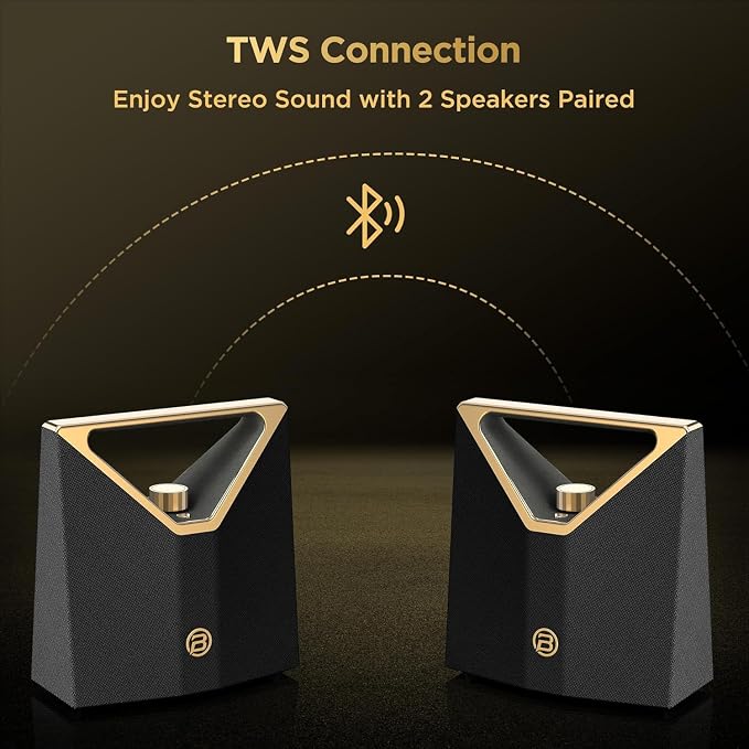 BUGANI Brief Plus Bluetooth Speaker Portable 80W, 12H Long Playtime, Supports - Image 7