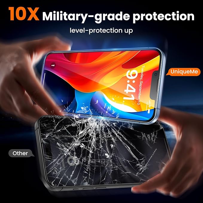 UniqueMe Screen Protector for iPhone 16e / iPhone 13 / iPhone 13 Pro/iPhone 14 - Image 3