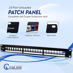 NewYork Cables® Blank Keystone 24 Port Cat6 Patch Panel - Image 4