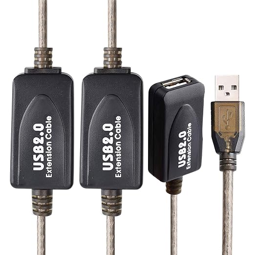 100 FT USB Extension Cable, USB 2.0 Type A Male to A Female Active Repeater - Image 3