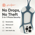 Pulpo Safety Cell Phone Lanyard Grey Fits Smartphones 6.1 to 6.8” - Image 2