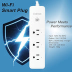LINKVOLT Smart Power Strip WiFi Surge Protector Alexa Google Home Voice Control - Image 2