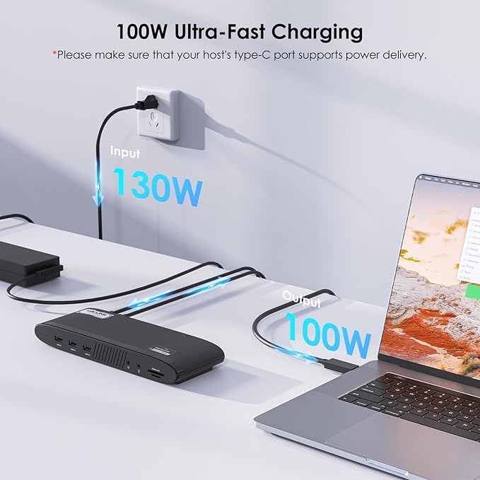 WAVLINK DisplayLink Docking Station Dual 5K, USB-C Dock - Image 4