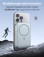 Magnetic Portable Charger, 10000mAh Power Bank, 5 in 1 Portable Charger - Image 3