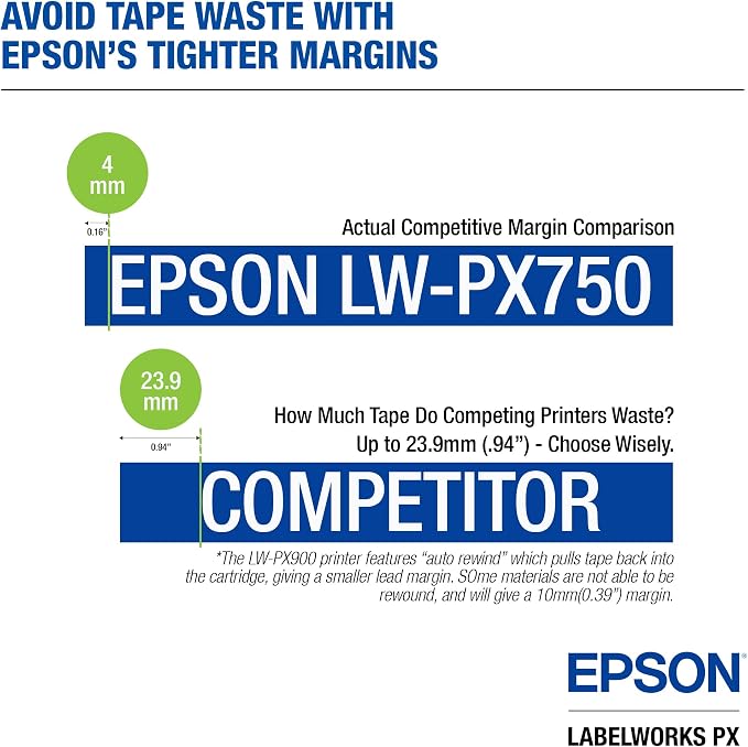 LABELWORKS Epson LW-PX750PCD Industrial Label Maker Kit - Image 8