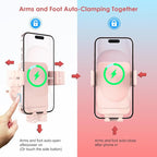 Wireless Car Charger, MOKPR 15W Fast Charging Auto-Clamping Car Charger Phone - Image 6