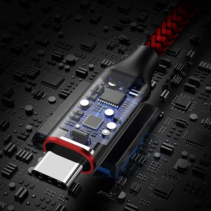 Long USB C Cable, etguuds Fast Charging USB A to Type C Charger Cable Braided - Image 2