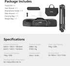 SmallRig CT200 72.8"/200cm Horizontal Overhead Tripod - Image 9