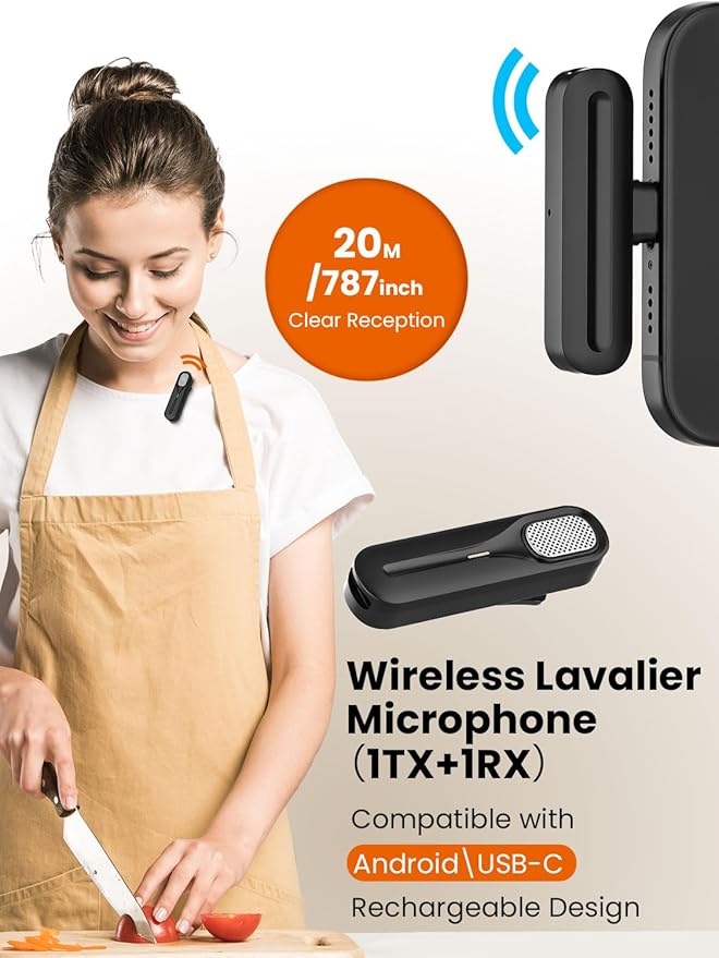 Upgraded Vlogging Kit w/Wireless Lavalier Microphone, YouTube Kit - Image 4