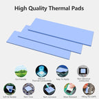 UCEC 30PCS Silicone Thermal Pads GPU, Reusable CPU Thermal Pad GPU Thermal Pads - Image 3