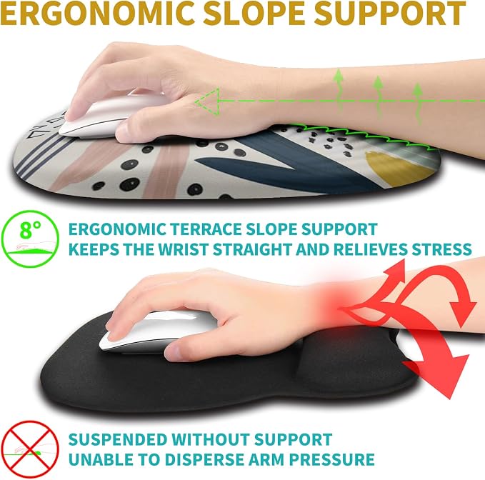 Hokafenle Ergonomic Mouse Pad Wrist Support - Image 3