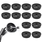 12 Pcs Cable Grommet, Snap Bushing 1-1/2" Mounting Diameter, Flexible by BOPOREAE