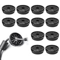 12 Pcs Cable Grommet, Snap Bushing 1-3/8" Mounting Diameter, Flexible by BOPOREAE