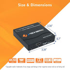 J-Tech Digital HDMI Splitter 1 in 2 Out 4K 60Hz Multi-Resolution Output HDMI - Image 8