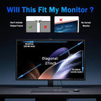 Magnetic Computer Privacy Screen Filter 27 Inch - Image 3