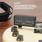 LEKATO Micro Guitar Headphone Amp Bass Guitar Headphone Amplifier - Image 2