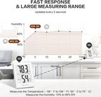 DOQAUS Indoor Thermometer, Humidity Gauge Room Thermometer - Image 4