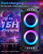 Large Bluetooth Speaker, 260W Peak Powerful Loud Sound - Image 5