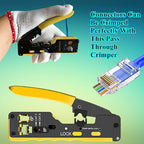 100-PACK Cat5 Cat5e Cat6 RJ45 Pass Through Connectors Ends, 1.1mm Unshielded - Image 6