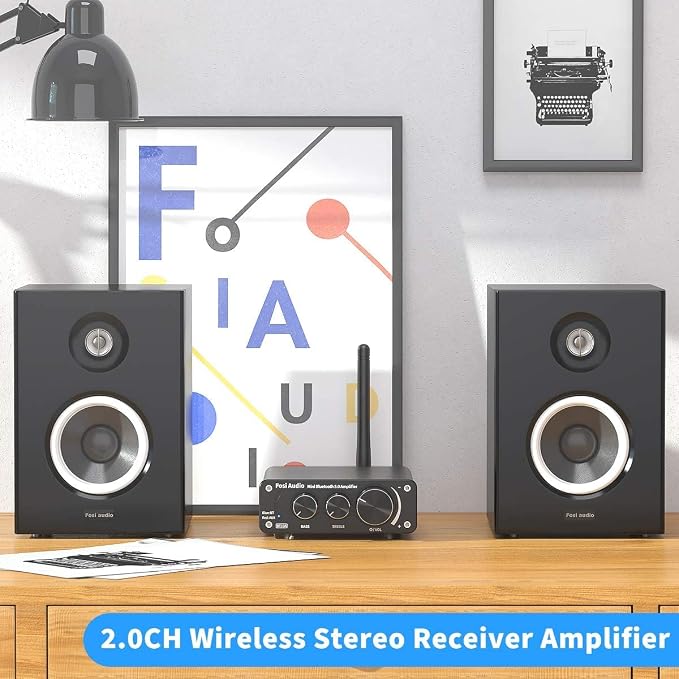 Fosi Audio BT10A Bluetooth 5.0 Stereo Audio Amplifier Receiver 2 Channel Class - Image 2
