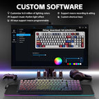 Aula F99 Keyboard Wireless Mechanical Keyboards Computer Bluetooth Gaming - Image 6