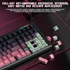LINGBAO K98 Wireless Mechanical Gaming Keyboard, Tri-Mode BT5.0/2.4GHz/USB-C - Image 8