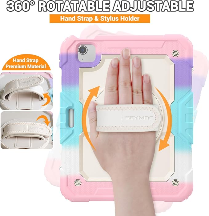 SEYMAC for iPad Air 5th/ 4th Generation Case 10.9", Full-Body Shockproof - Image 3