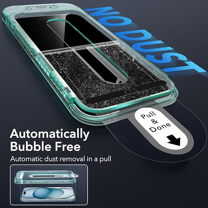 ESR 3+2 Pack for iPhone 15 Plus Screen Protector, Full Coverage Ultra-tough - Image 3
