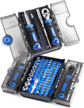 XOOL 78PCS Ratchet Screwdriver Set, Precision Bits, 1/4" Sockets, Magnetic Tools by XOOL