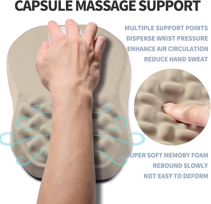Ergonomic Raised Mouse Pad Wrist Support - Image 3