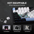 EPOMAKER Aula F108 Wireless Gaming Keyboard, Full Size Mechanical Keyboard - Image 5