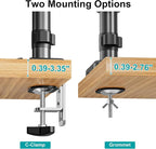 MOUNT PRO Dual Monitor Mount for 13-32" Computer Screen, Tall Monitor Stands - Image 9